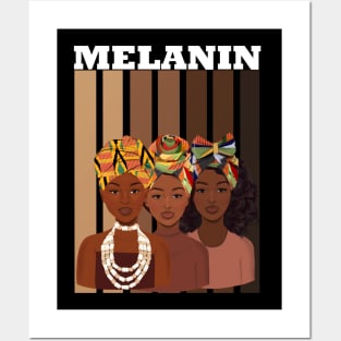 Melanin Afro Queens Black Pride Posters and Art